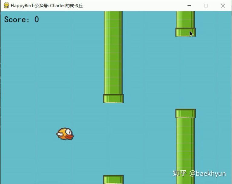 先让大家看一下游戏效果用python做的小鸟管道游戏原理介绍flappybird