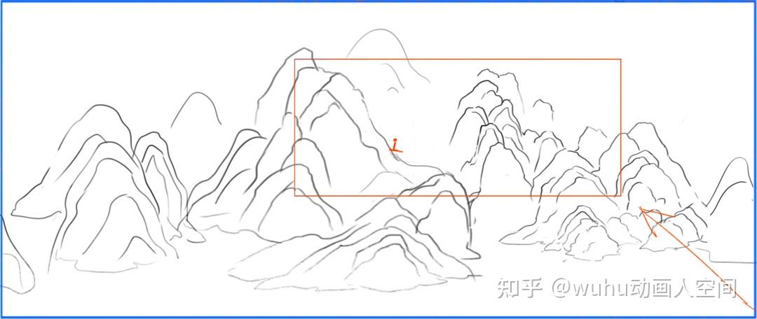 千里江山图舞蹈简笔画图片