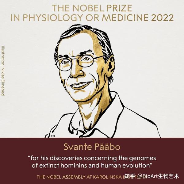 2022年诺贝尔生理学或医学奖揭晓 | Svante Pääbo (斯凡特•帕博)获得该奖项 - 知乎