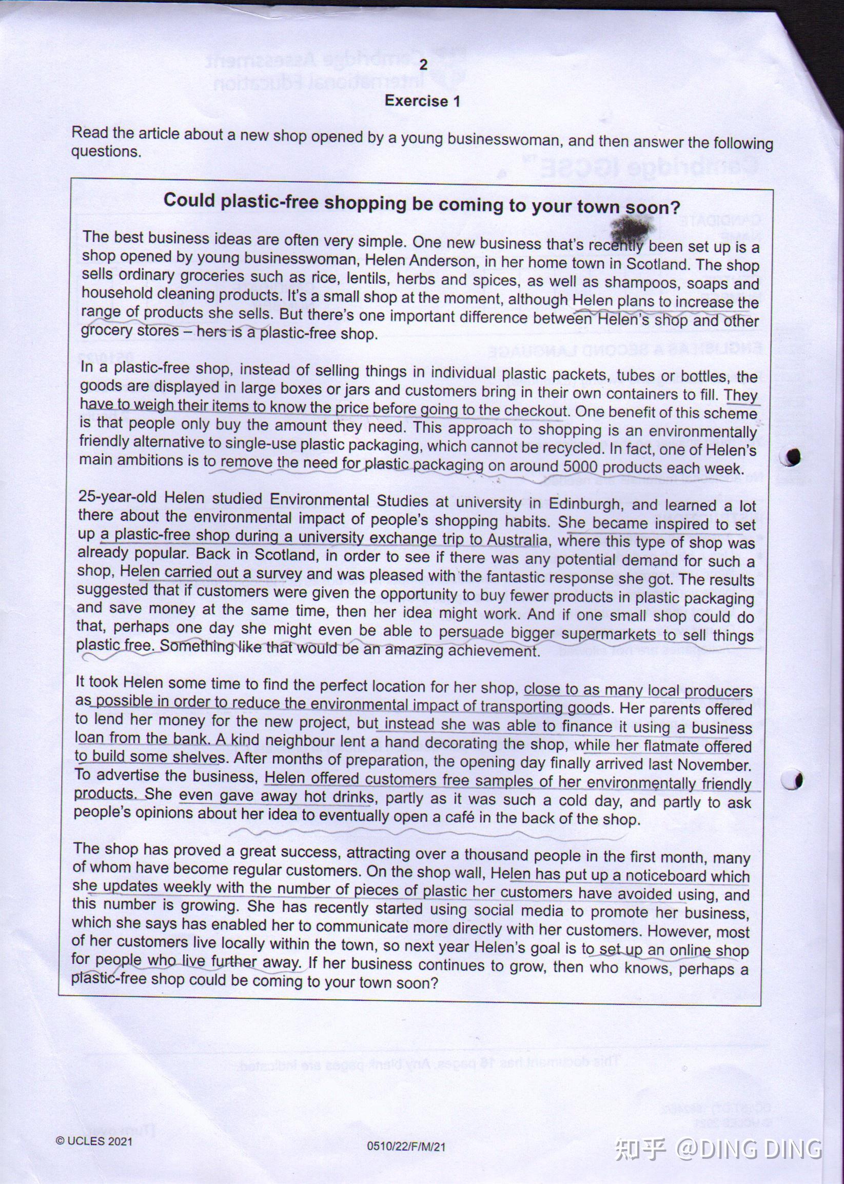  cie igcse esl english as a second language speaking