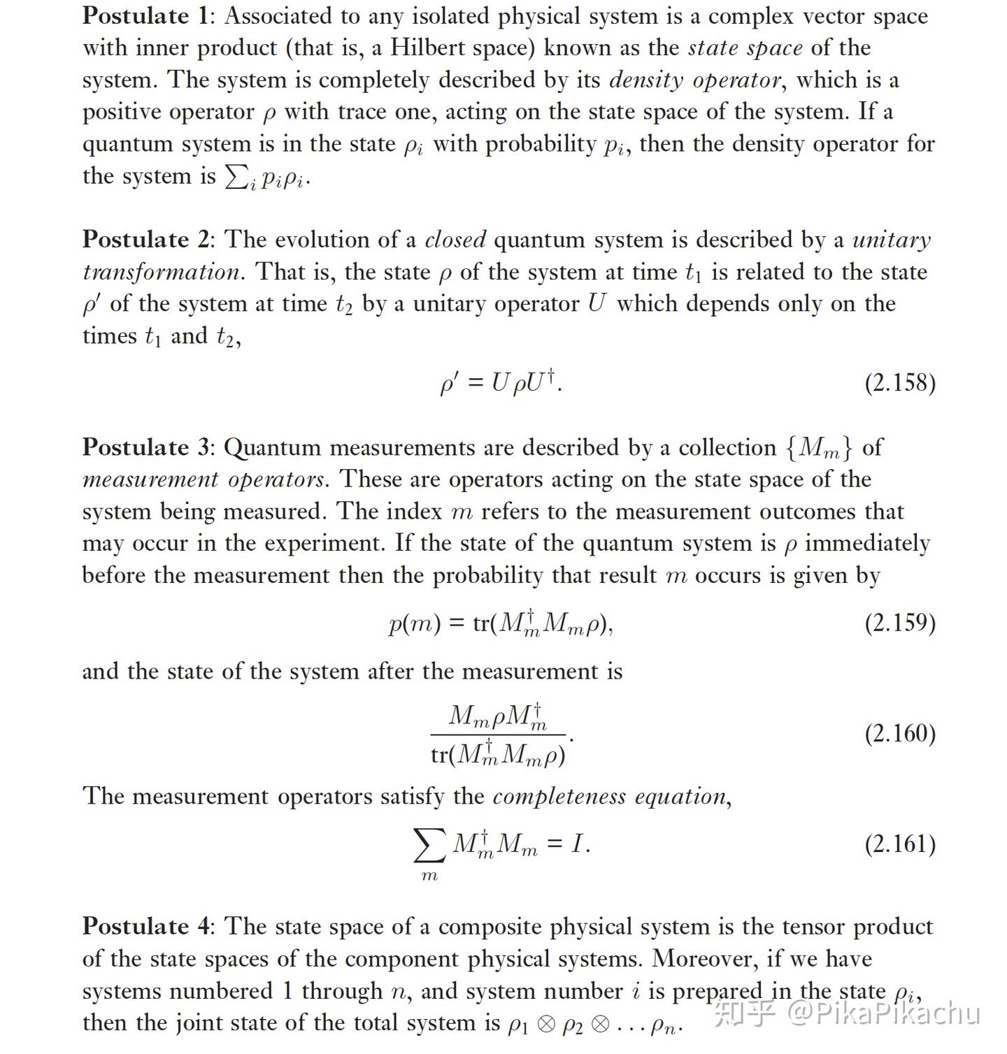 2.4 密度算符- 知乎