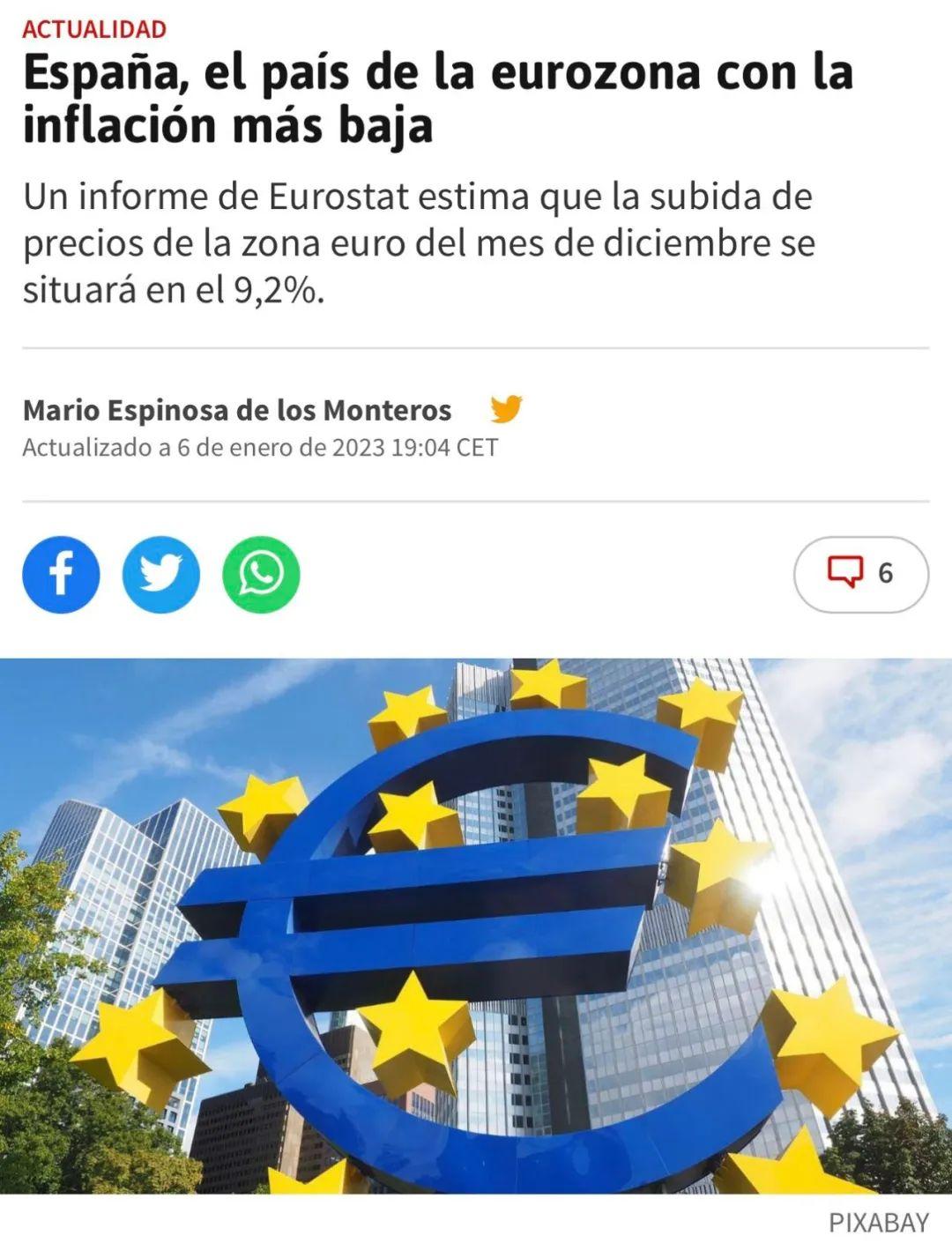 欧盟通胀率17个月来首次下降，西班牙表现竟然这么好！ - 知乎