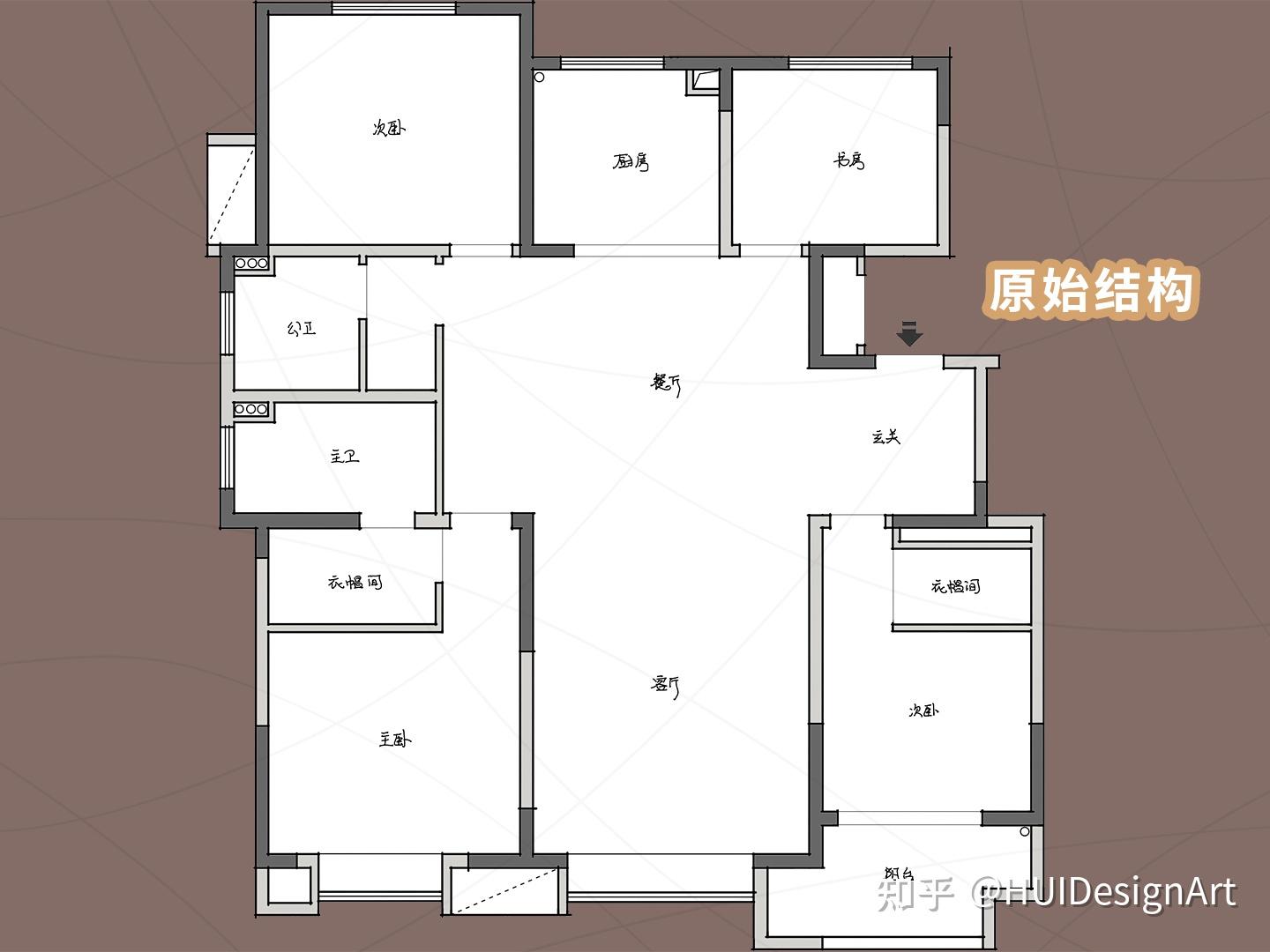 150㎡四叶草户型改造新思路,告别空间浪费,收纳翻3倍 - 知乎