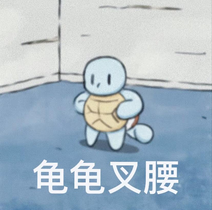 杰尼龟表情包 | 给大家表演个龟龟劈叉 - 知乎