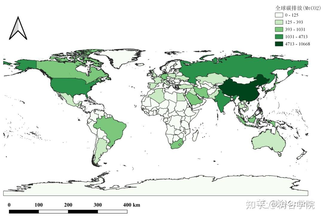 2020年全球221个国家碳排放量统计数据