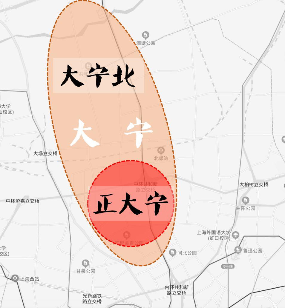 应该先了解下大宁板块的格局:大宁板块内,根据位置和功能分布,可以