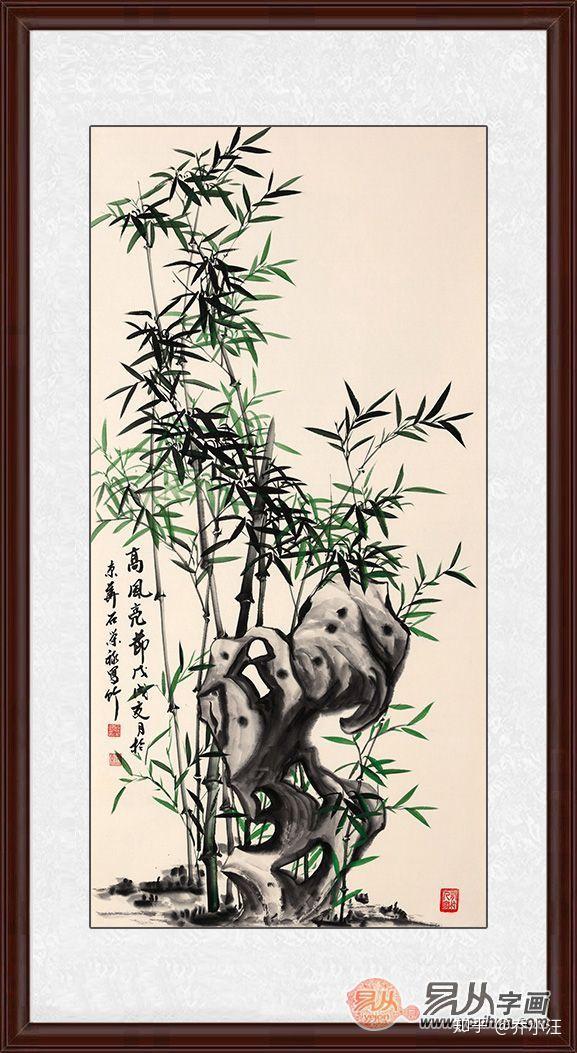 当代擅长画竹子的画家国家一级美术师石荣禄