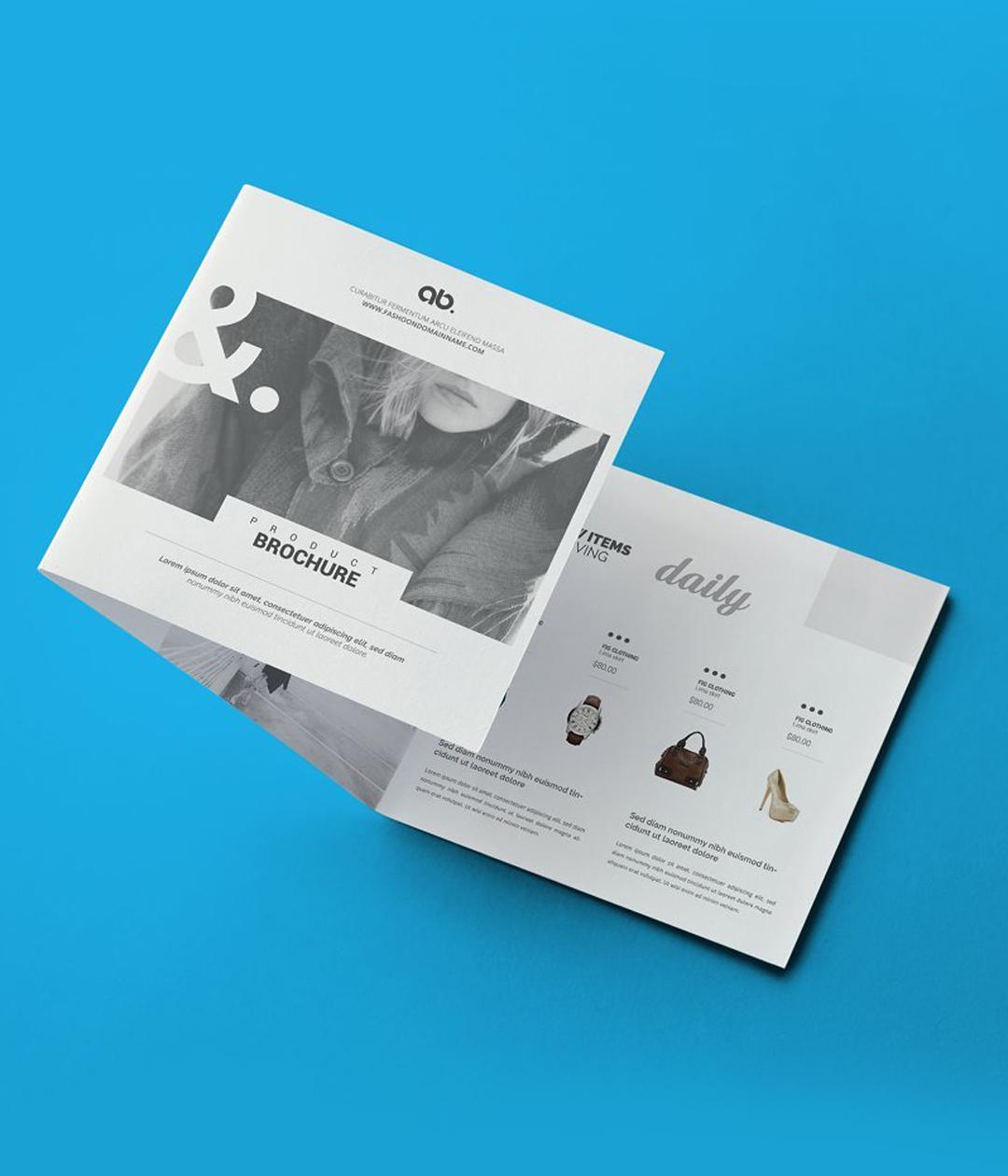 国外三折页设计欣赏!极简化