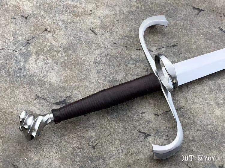 冷钢88htbgermanlongsword植鞣皮鞘德国长剑