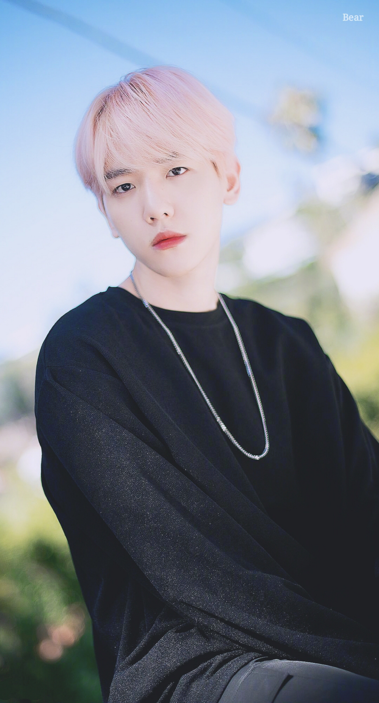 有没有边伯贤粉色头发的壁纸,无水印的? - 知乎