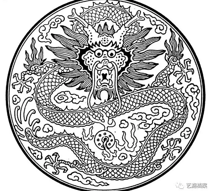 龙纹自然力量的象征
