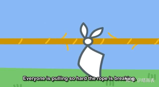 separates into two or more pieces分散;分开;断开he kept pulling