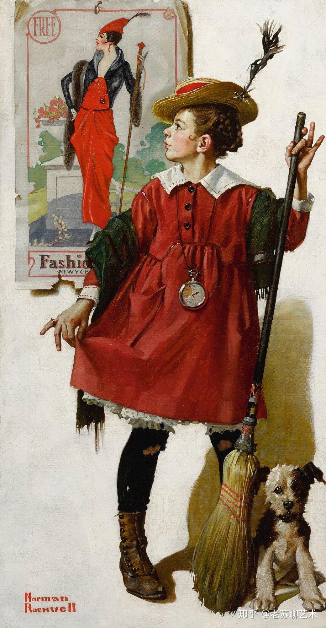作品分享美国插画大师诺曼洛克威尔normanrockwell