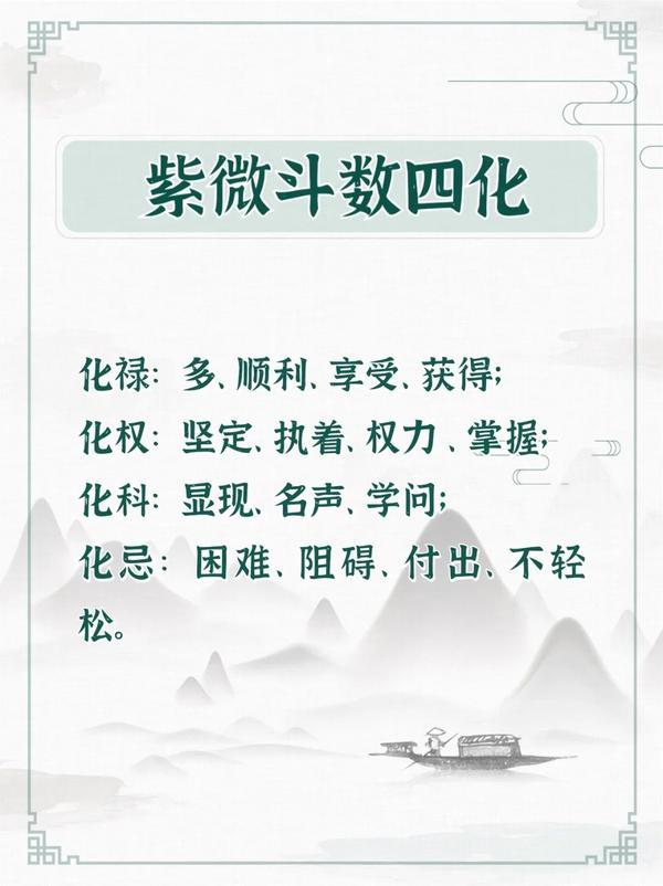 紫微斗数 | 四化与四化组合解读 - 知乎