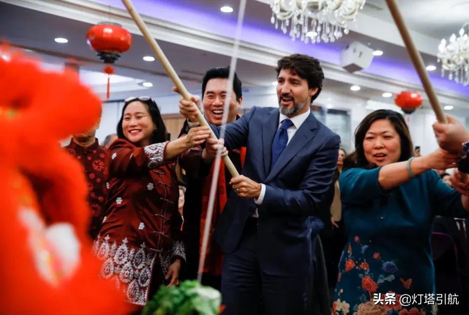 加拿大总理特鲁多出席了多伦多斯卡伯勒的华人新春庆祝活动