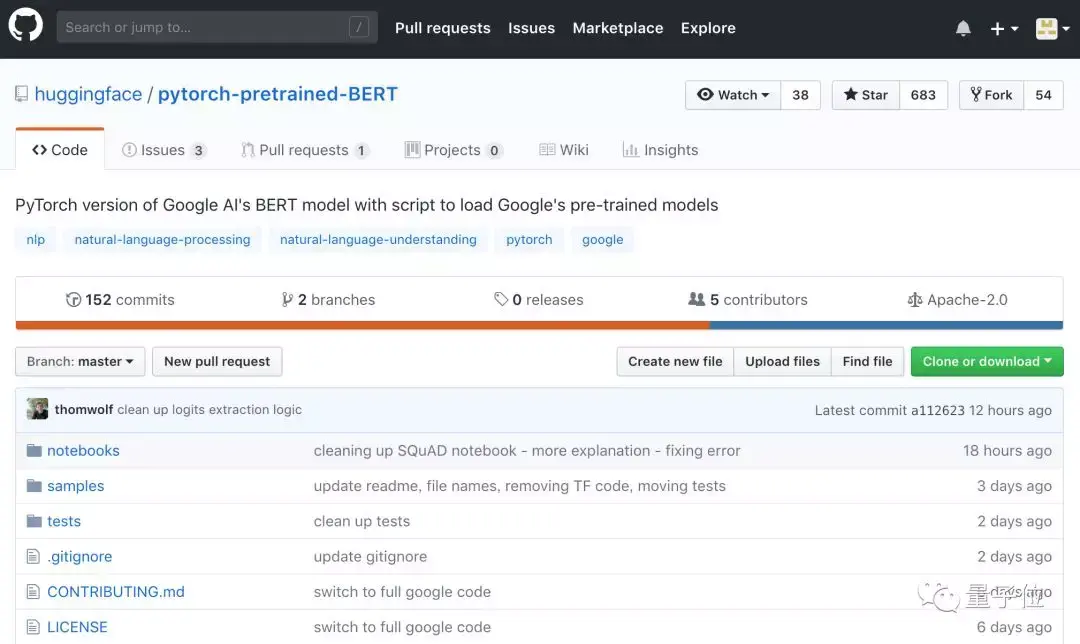  nlp bert pytorch 