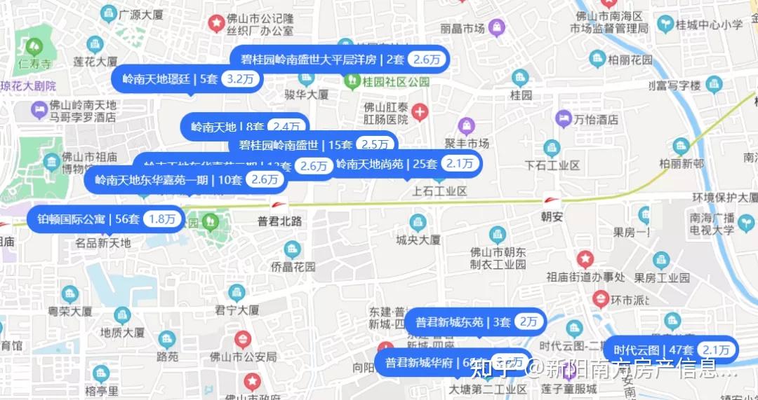 禪城作為佛山市行政中心房價還跑不過南海區府的桂城