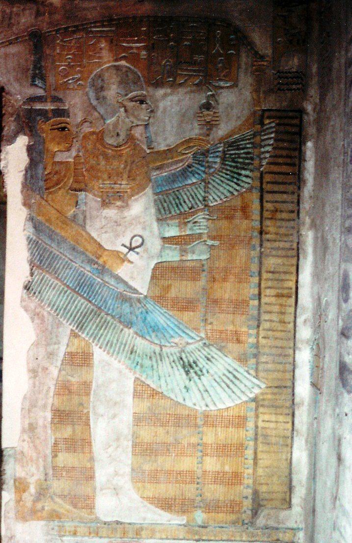 埃及-卢克索-帝王谷,twosret-setnakhte墓(kv14),壁画7-2:以木乃伊