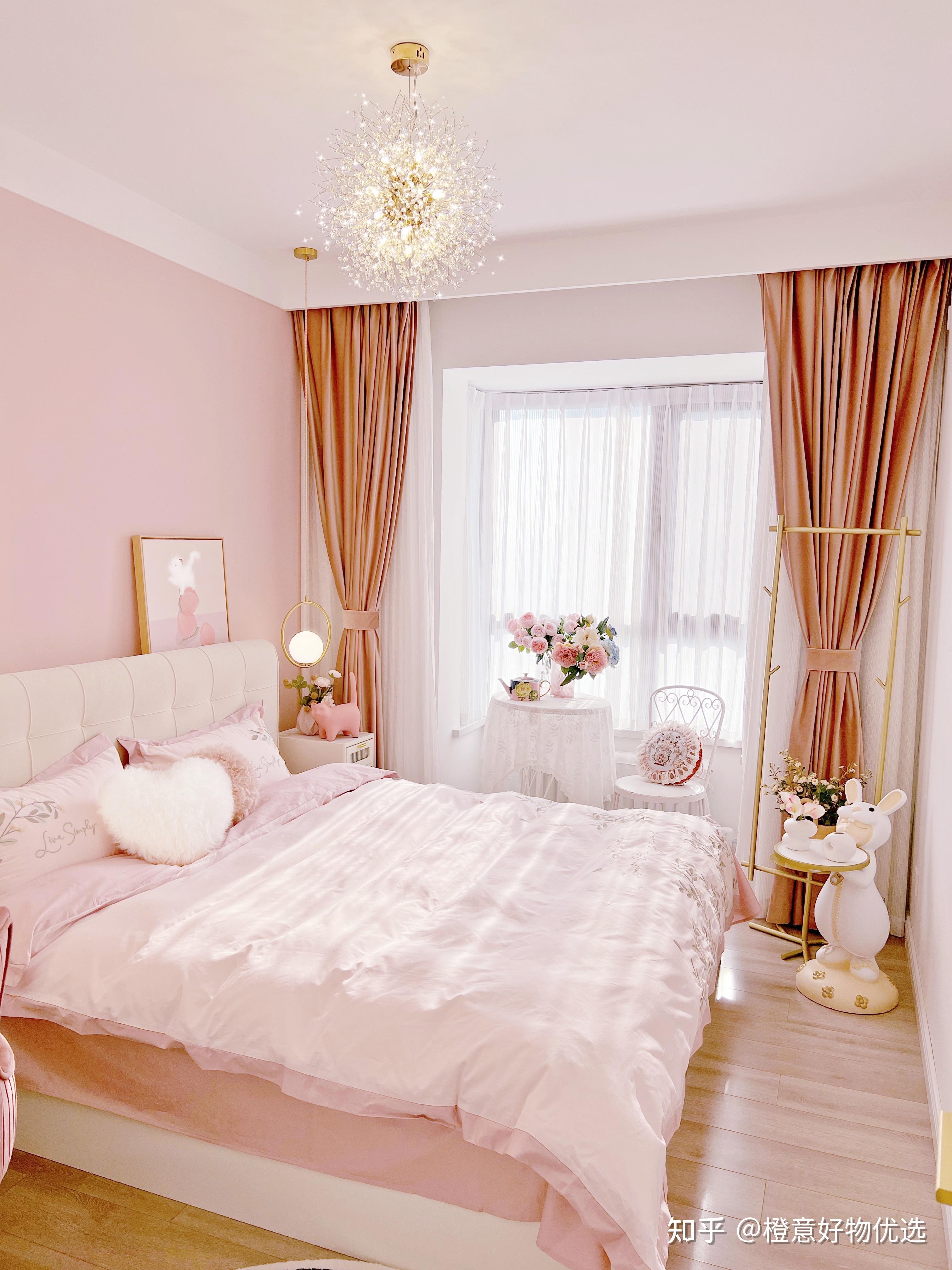 我太喜欢粉色卧室了,每天都被温暖到 - 知乎