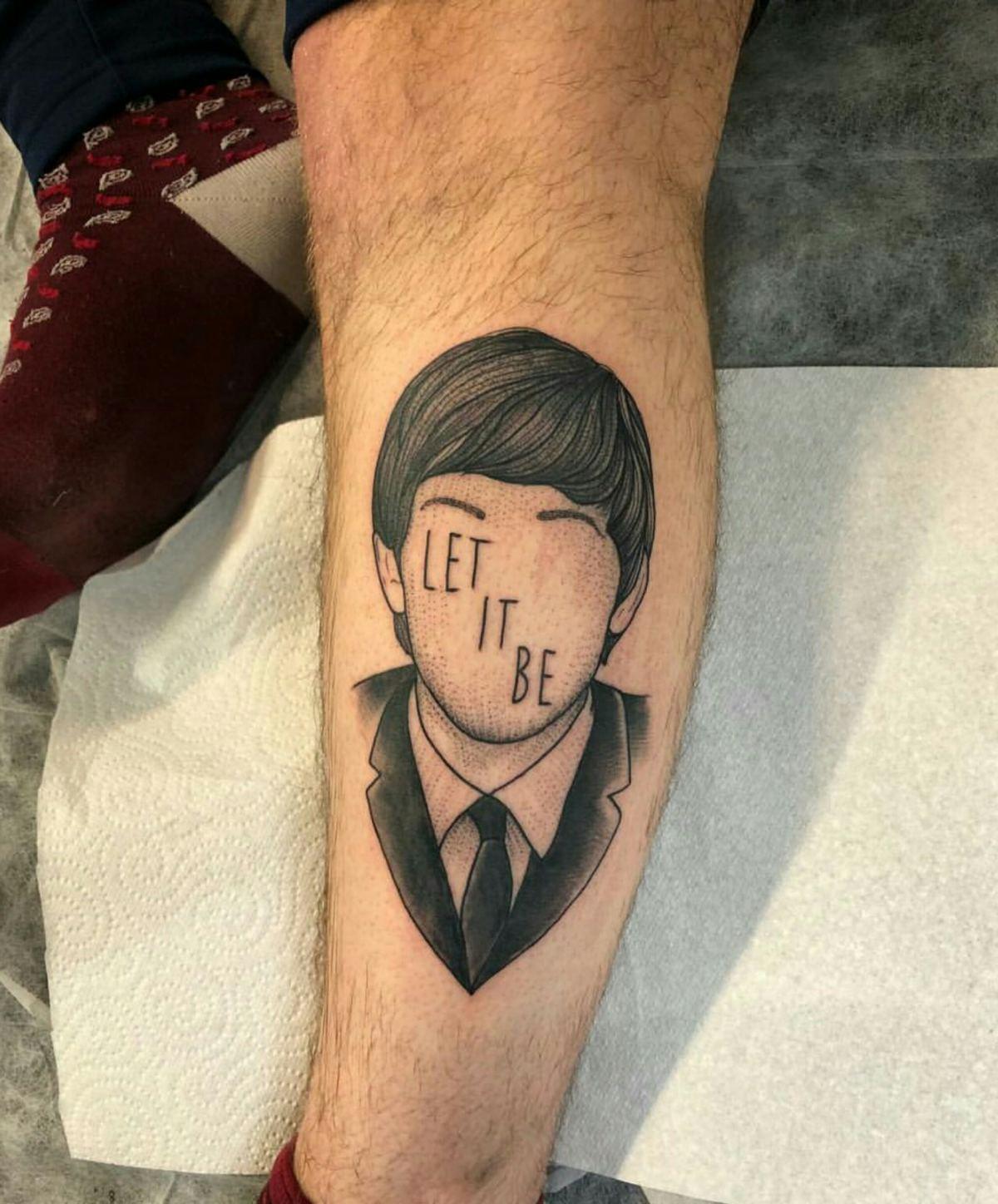 【纹身素材】披头士《艾比路》专辑封面50周年,好多人纹了同款纹身