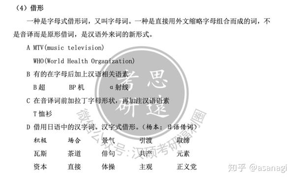 汉硕考点丨字母词(一) - 知乎