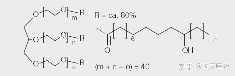 聚氧乙烯40氫化蓖麻油kolliphor03rh40cremophorrh40peg40