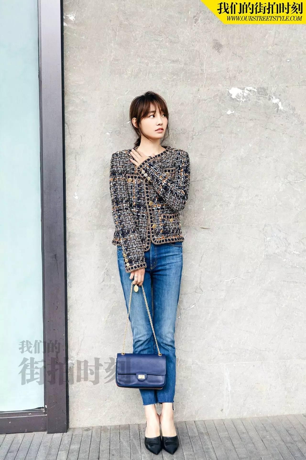 双色白百何动静间的法式女人香