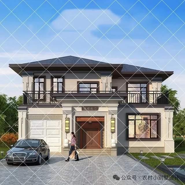 农村带车库网红别墅!开放式车库+星空露台二层带车库农村自建房 - 知乎