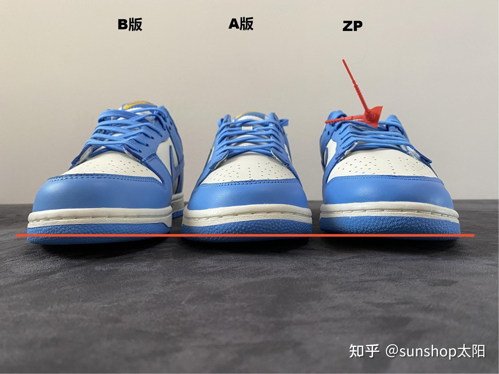 第一期 nike dunk low retro black 北卡蓝 测评 真假对比