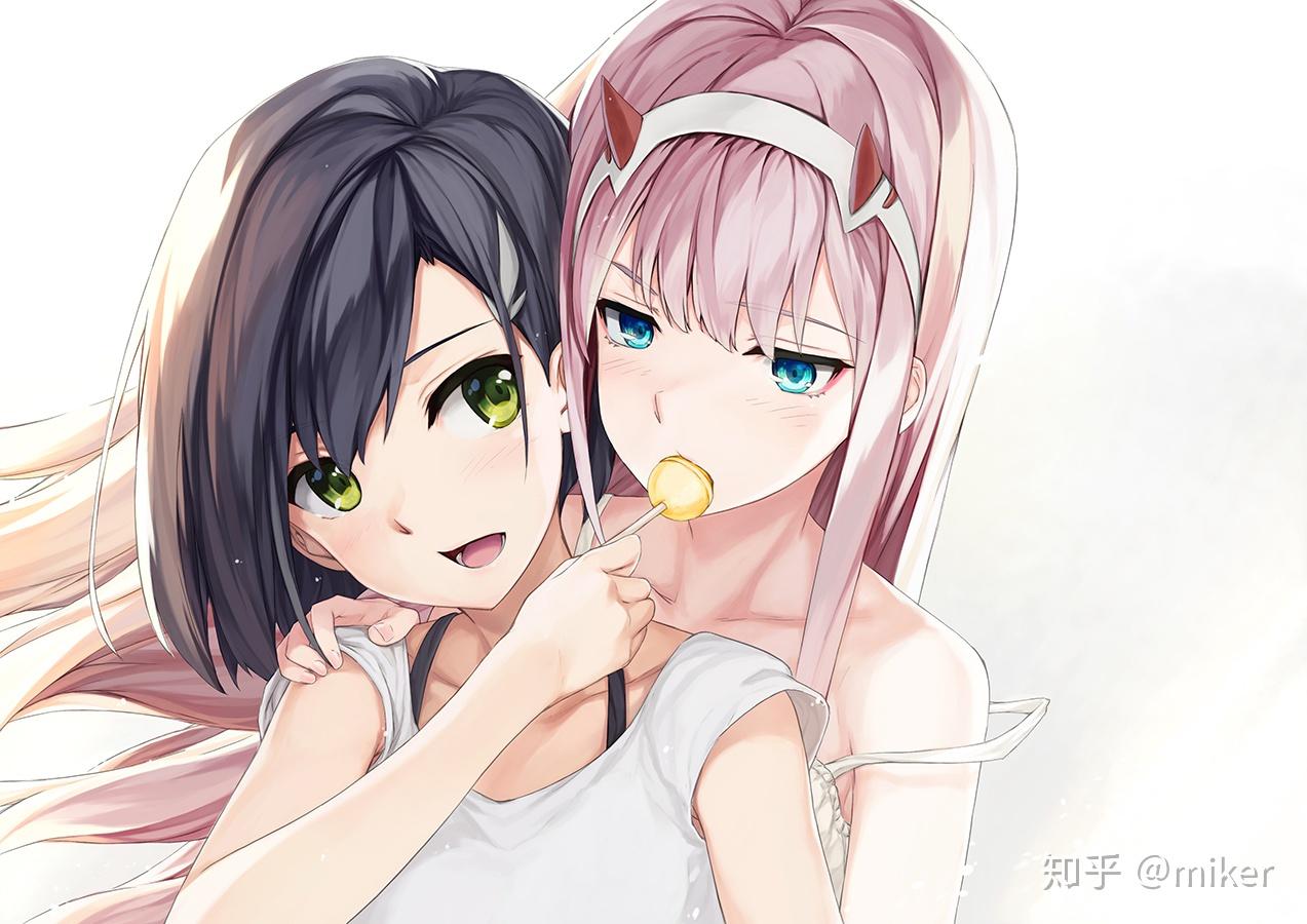 俩人组合百合风动漫图片