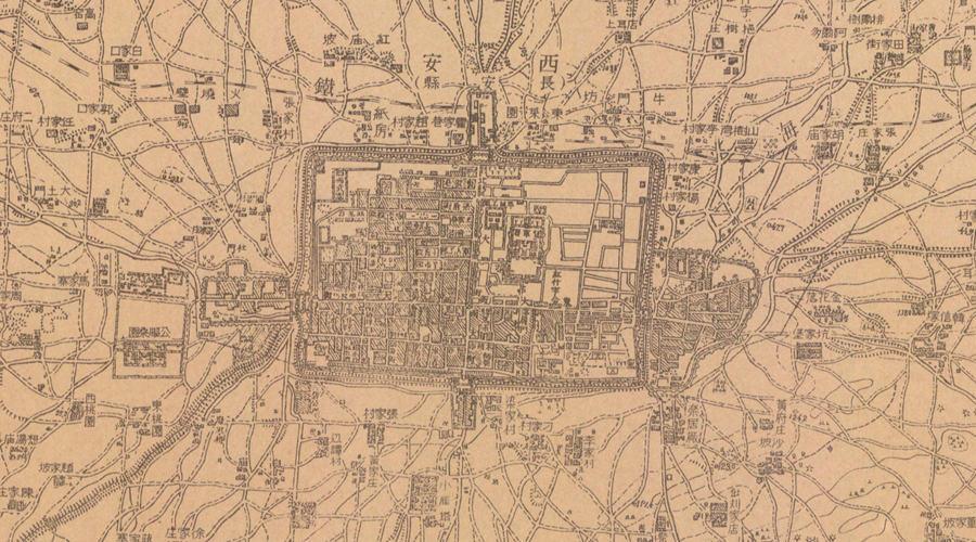 一张来自侵华日军的西安地图
