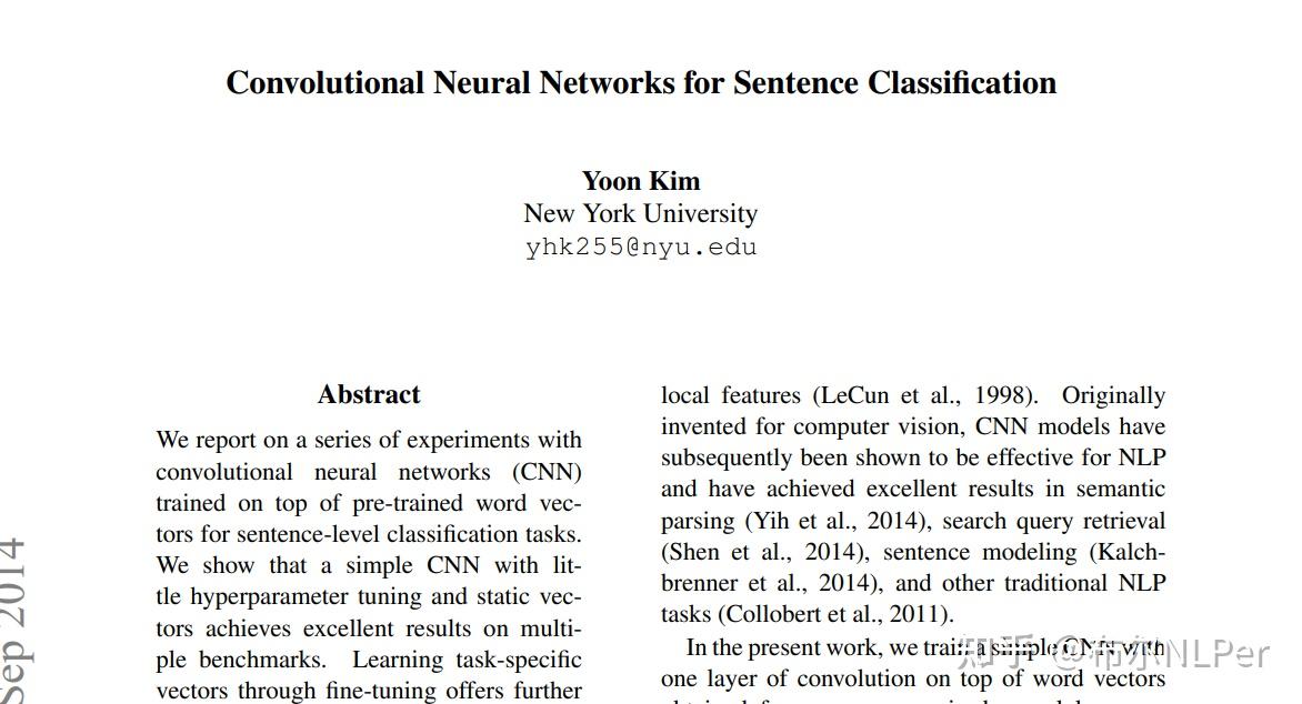  nlp textcnn textcnn 