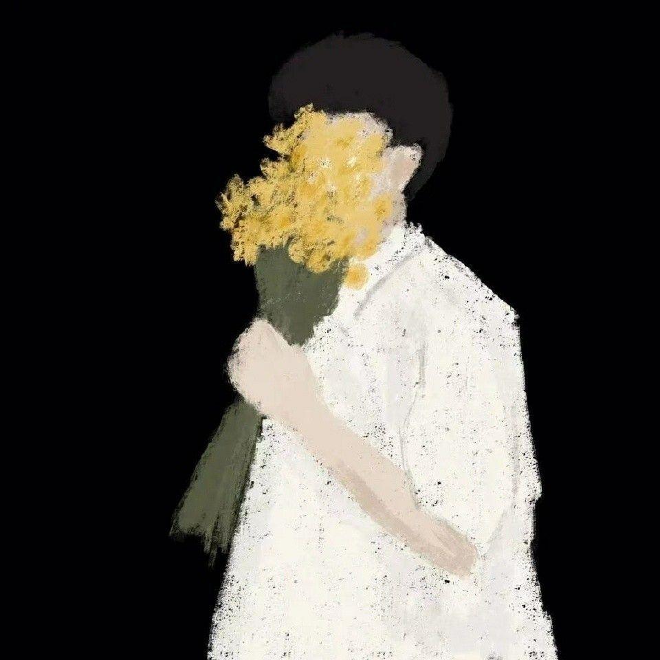 男生抱着花的图片大全图片