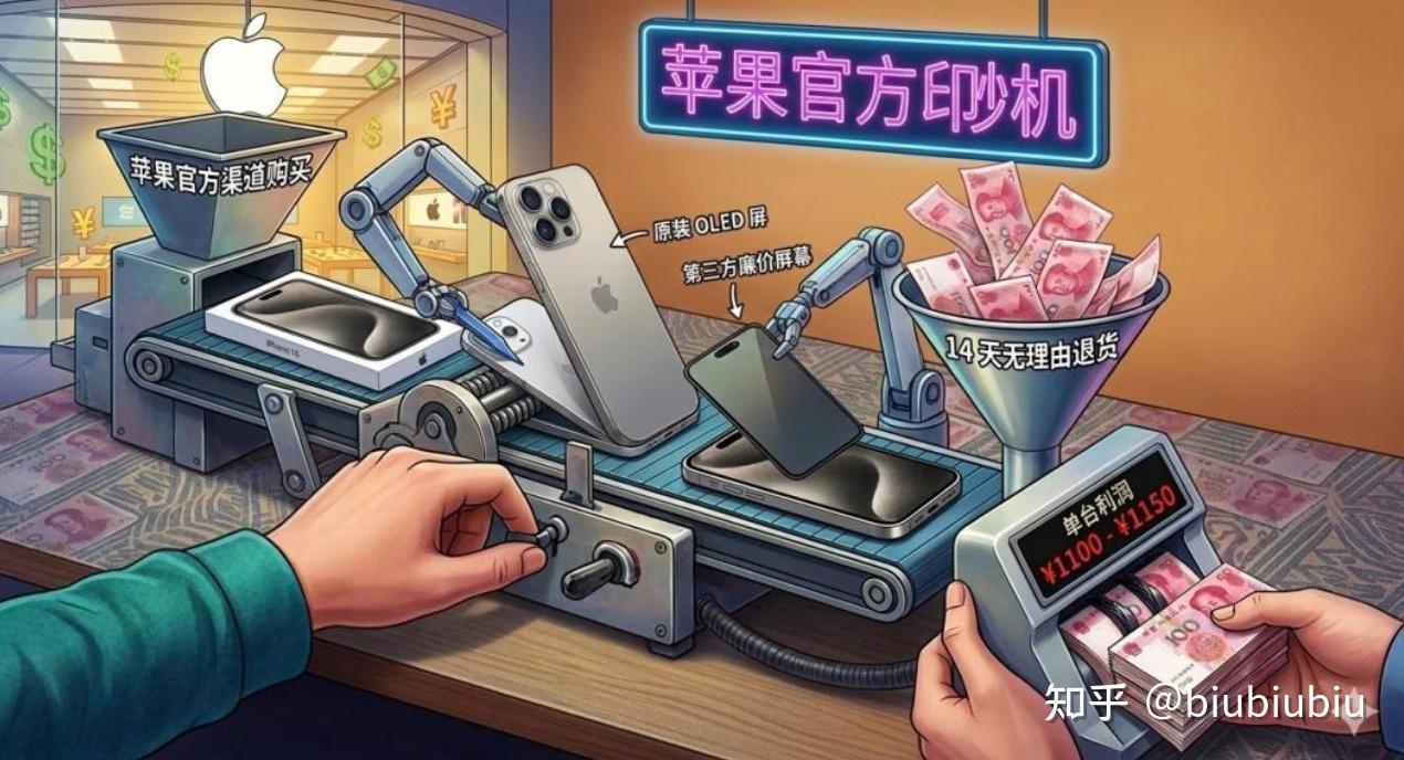 官网买的新机，屏幕可能会被套了吗？