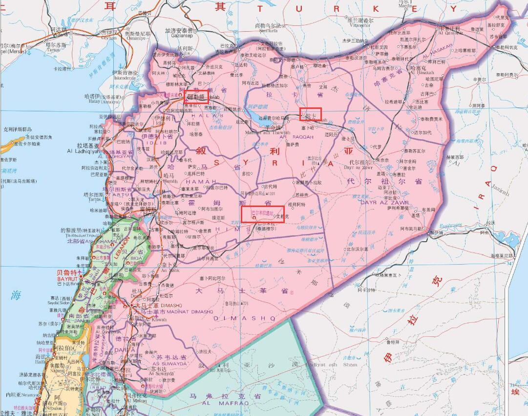 如果我们打开一幅叙利亚地图,不难发现:阿勒颇,拉客和巴尔米拉之间