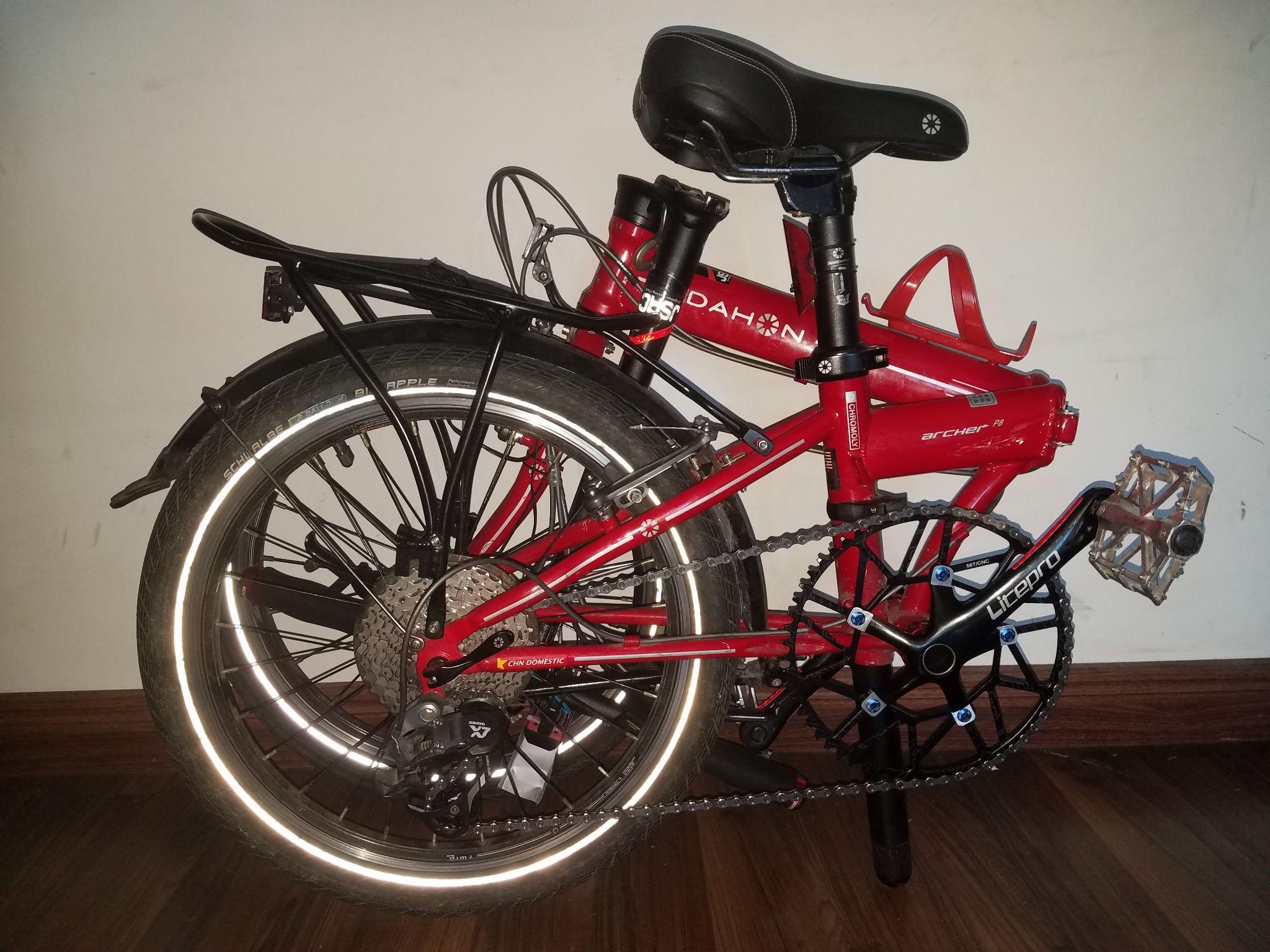 dahonp8速联钢架版10速改装案例