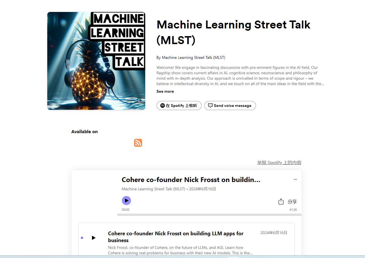 AI播客下载：Machine Learning Street Talk（AI机器学习） - 知乎