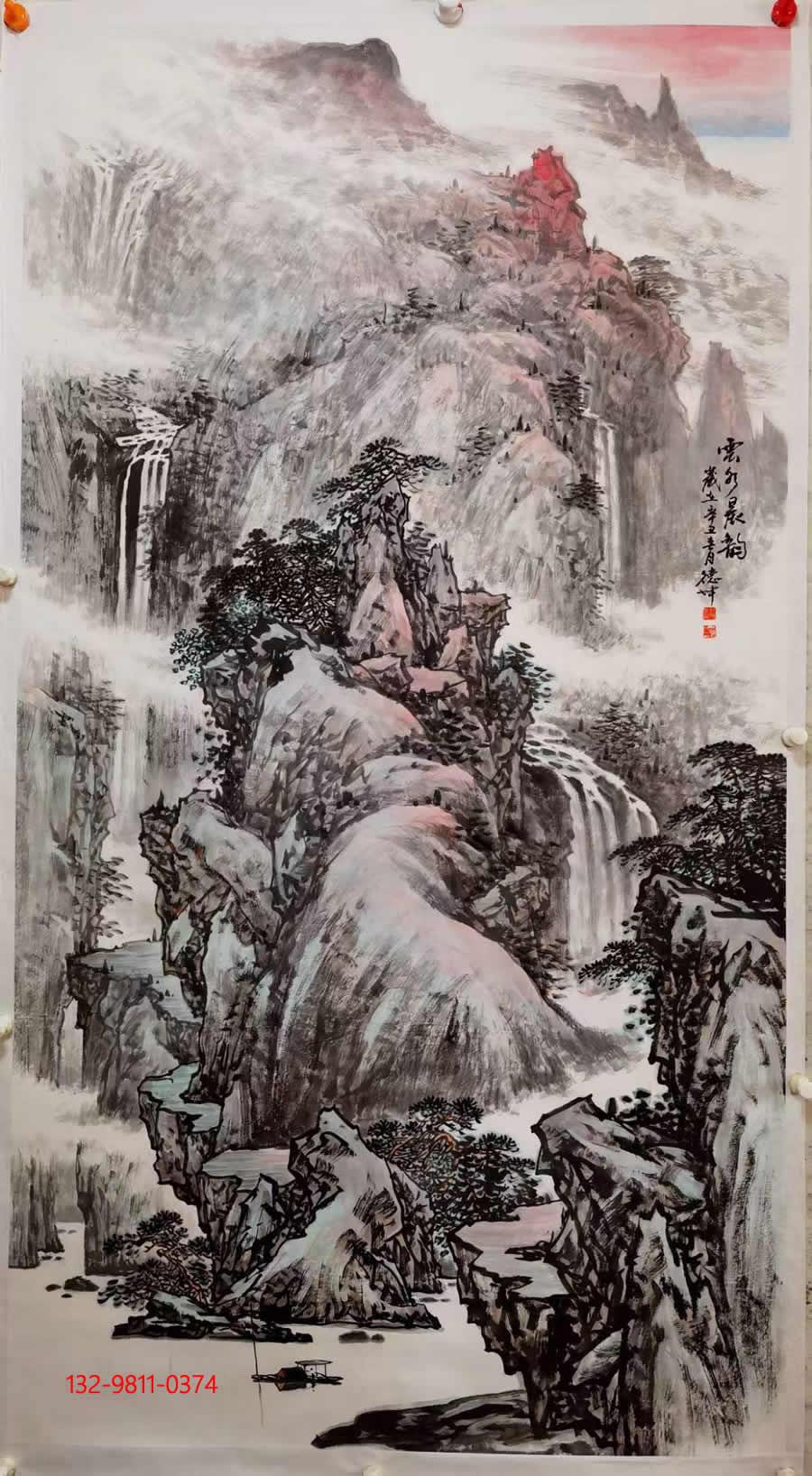 林德坤山水画赏析高古流美瑰丽多姿