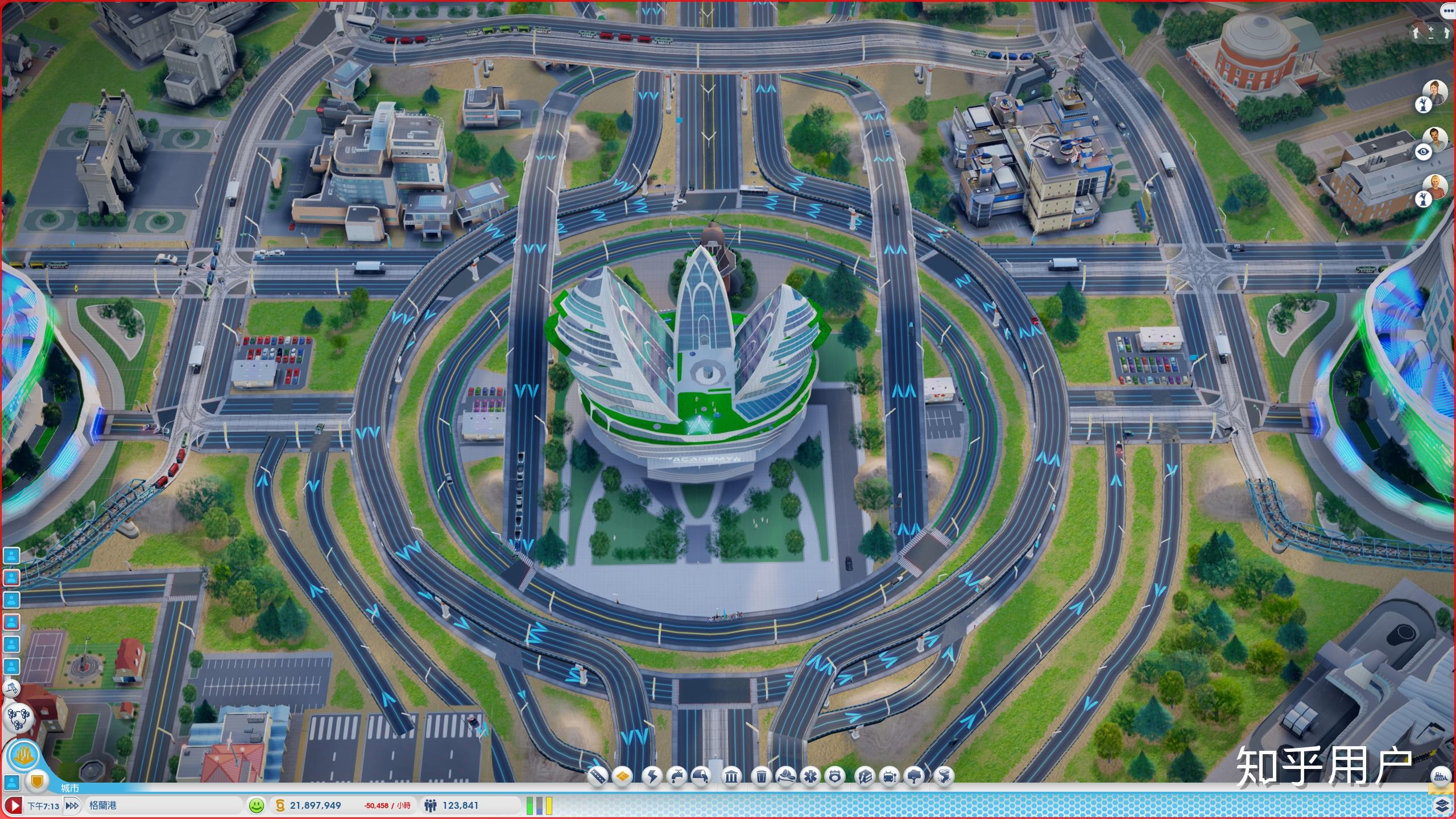 模拟城市5如何设计一个不拥堵的十字路口