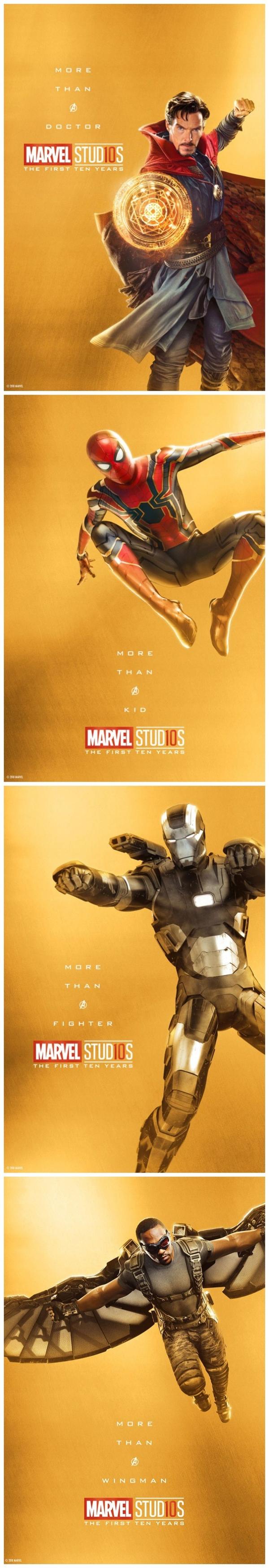 漫威官方发布的32张十周年纪念海报角色版啦