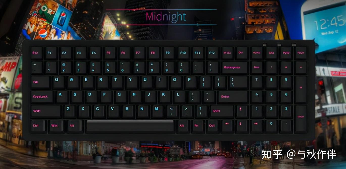 可以算是目前最为紧凑的配列,比96键位占用的桌面空间甚至还要小4mm