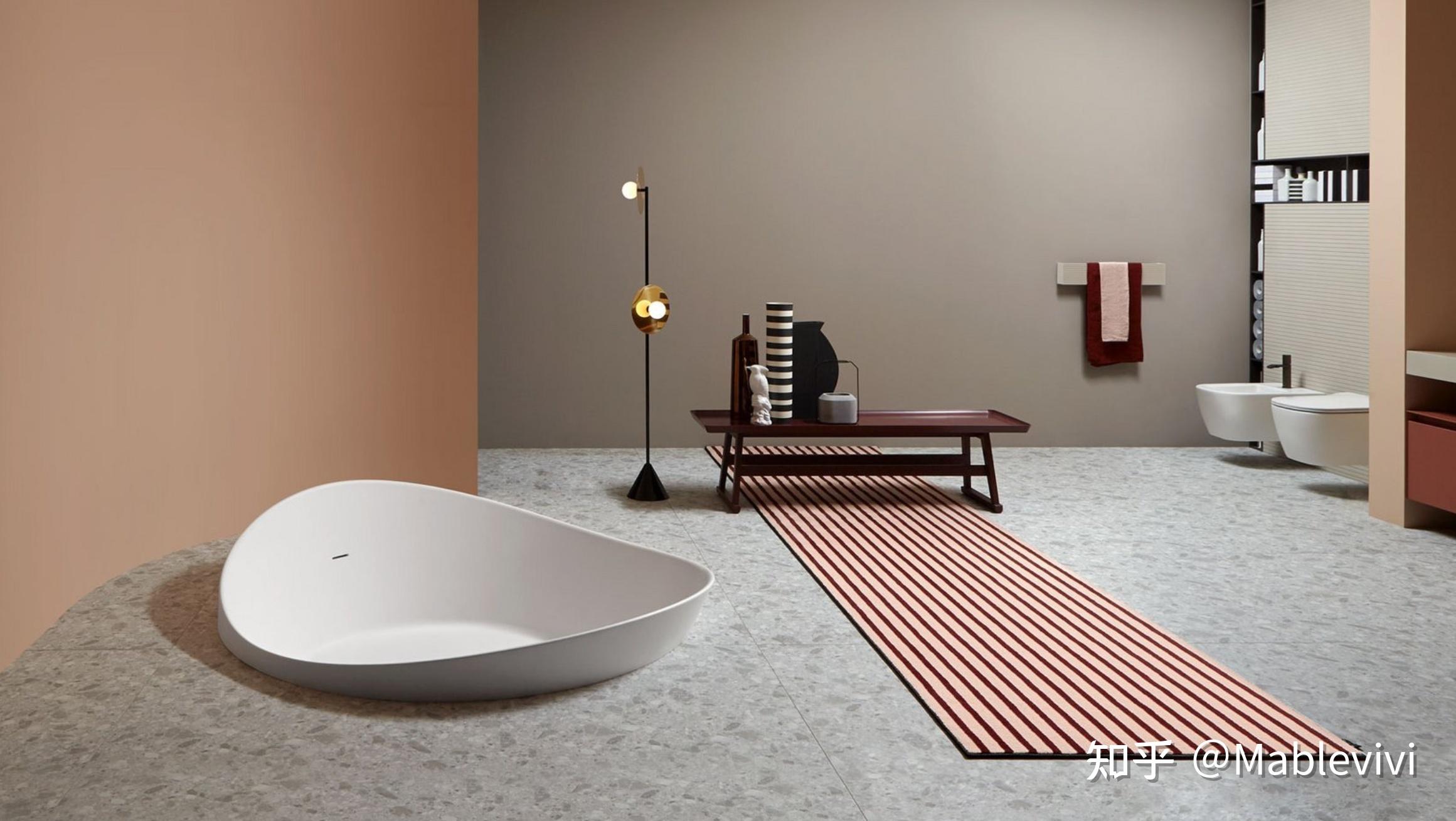 圆形cristalplant浴缸整体卫浴空间全部选自意大利antoniolupi的产品