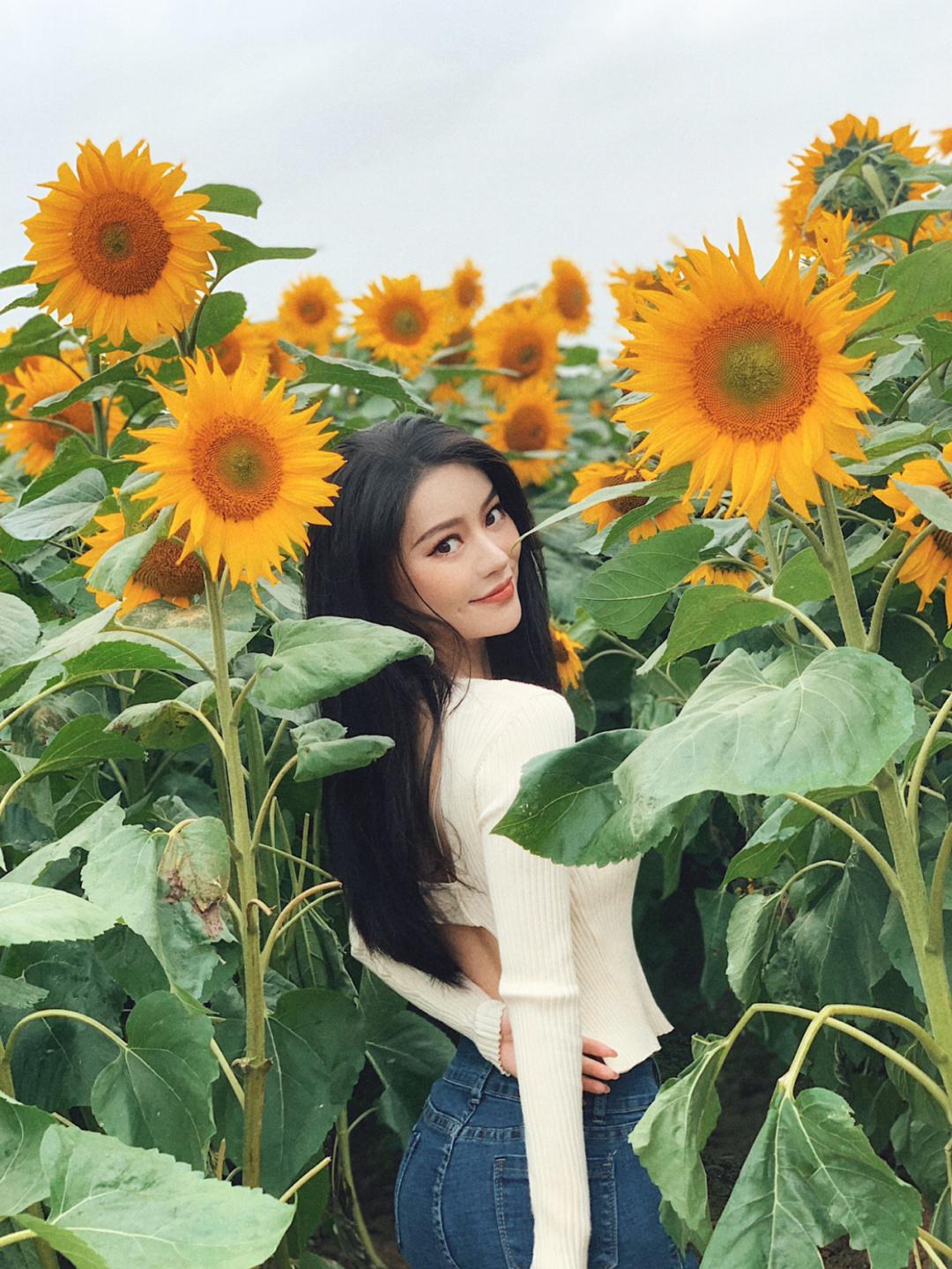 以花海为背景,用上这8个拍照姿势,拍出美美花海人像照