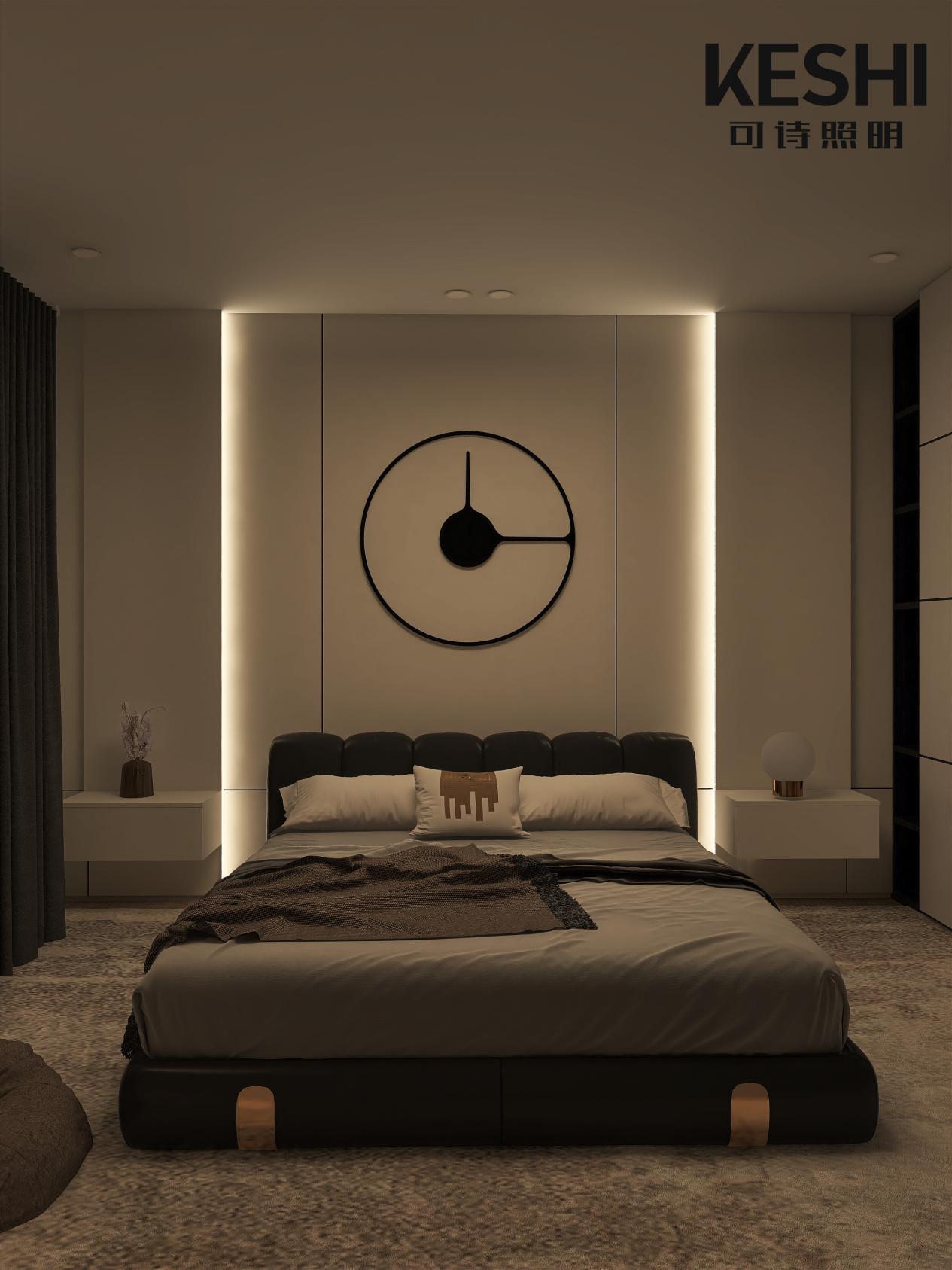 以"我"为本的卧室灯光设计 keshi可诗照明懂灯更懂你
