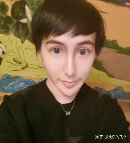 他那弯如月牙而尖锐的下巴,硕大无比而离谱的双眼,层峦叠嶂而可怖的