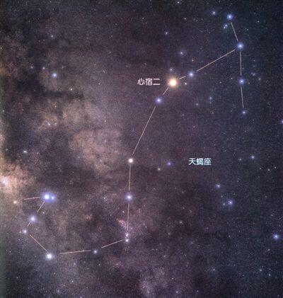 七月》云:"七月流火,九月授衣",这流火,指的就是天蝎座的主星心宿二