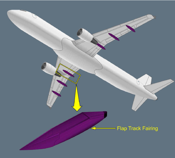 汉莎航空A320机翼上这个东西是干嘛用的？