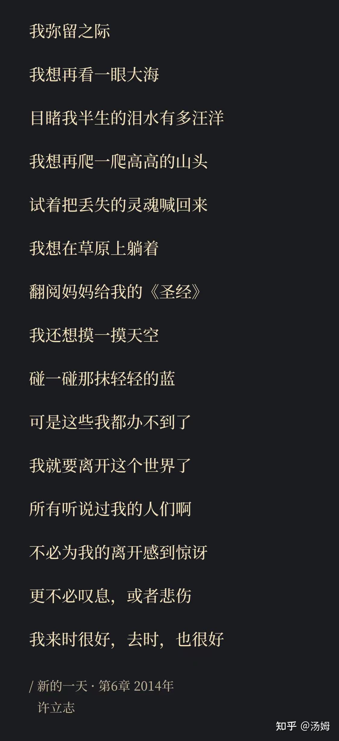 许立志我弥留之际试译