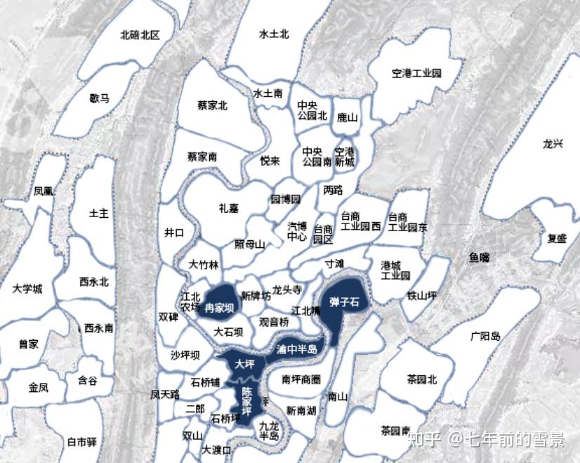 重庆北部新区地图板块图片