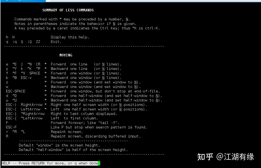 Linux Less Keyboard Shortcuts Linux系统之less命令的基本使用 - 知乎